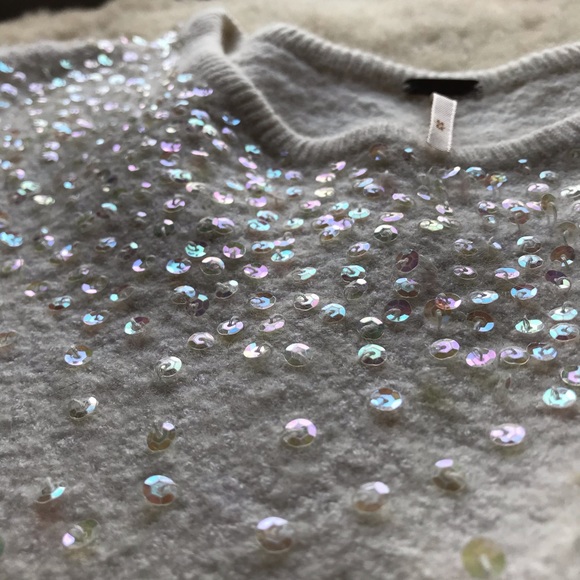 SOLD - Free People | Cream Sequins Sweater - Picture 3 of 6